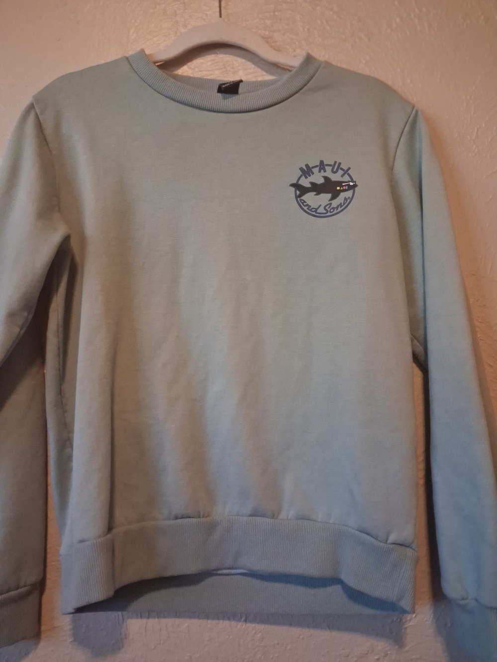 Maui and Sons Light Seafoam Crewneck Sweatshirt